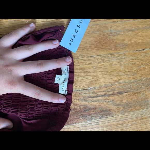 Pacsun Maroon going out top size M - Picture 2 of 3
